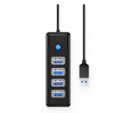 Orico USB-A - 4x USB-A 3.0 - czarny - 1343448 - zdjęcie 2